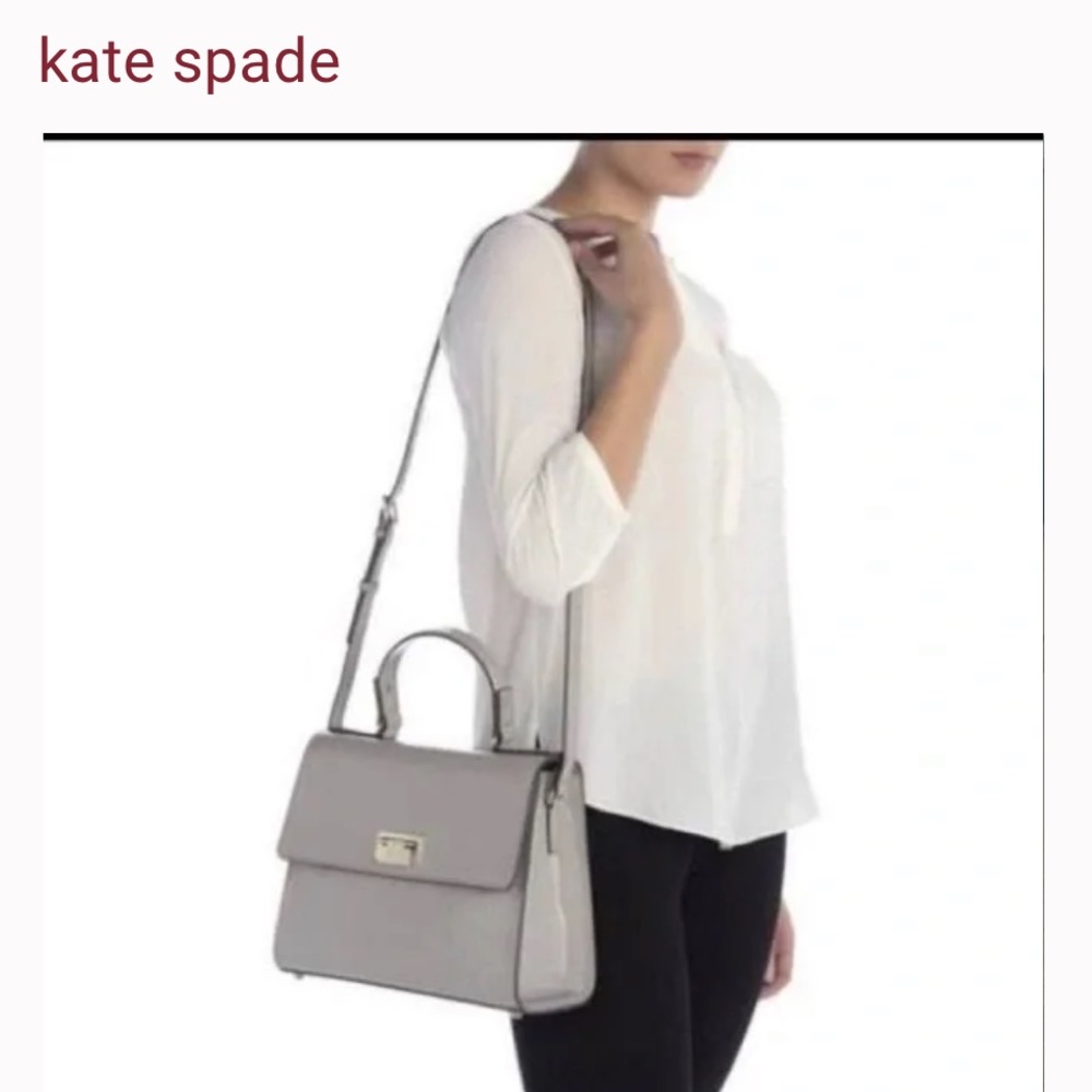 Authentic Kate Spade croc grey patent leather